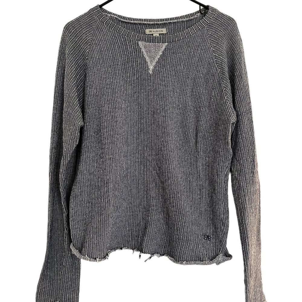 Albion Striped Crewneck Womens M